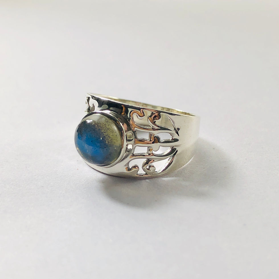 Designer Labradorite Ring (3.4 Grams)