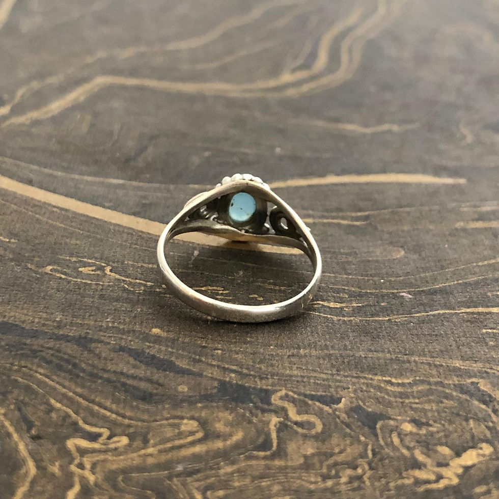 Miniaturbild: Designer Aqua Chalcedony Ring (2.1 Grams)