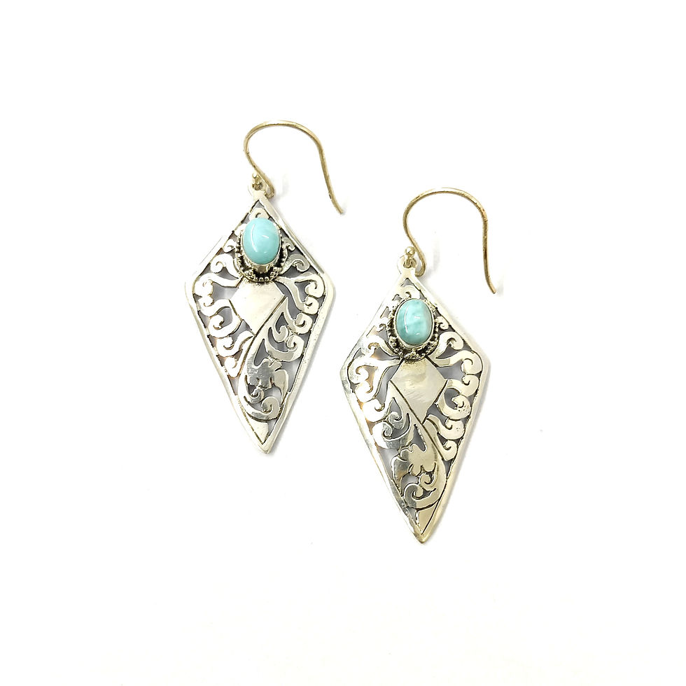 Larimar Earring (7.0 Grams)