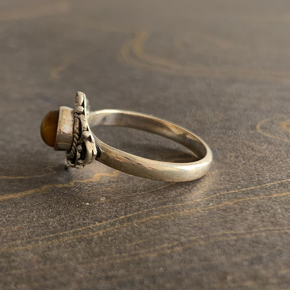 Miniaturbild: Designer Tiger Eye Ring (2.7 Grams)