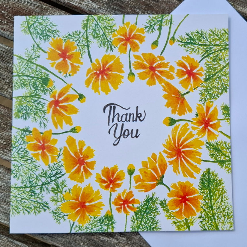 Thumbnail: Yellow Gratitude - greeting card