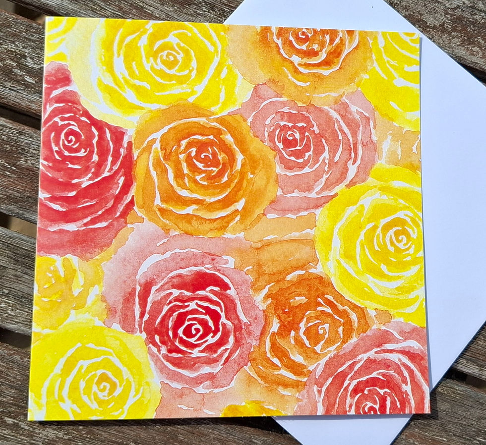 Thumbnail: Blazing Bouquet - greeting card