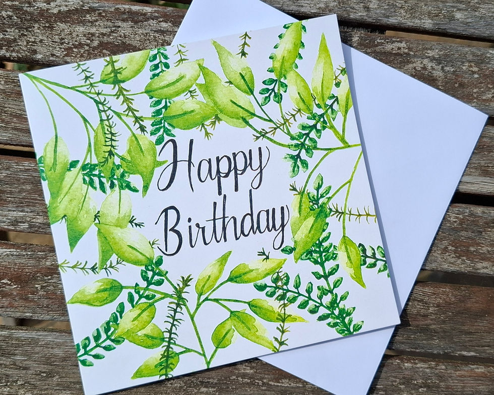 Thumbnail: Birthday Foliage - greeting card