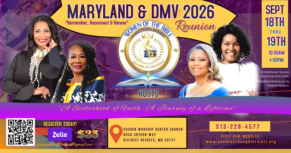 WOMEN OF THE BIBLE REUNON- MARYLAND & DMV