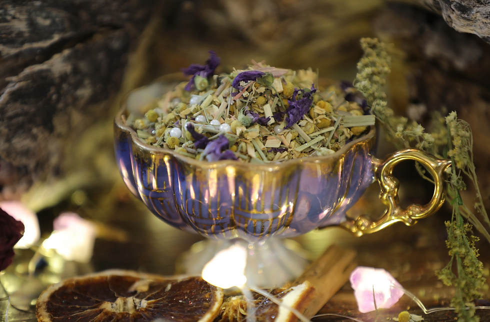 Midnight Lavender and Chamomile Glittering Tea