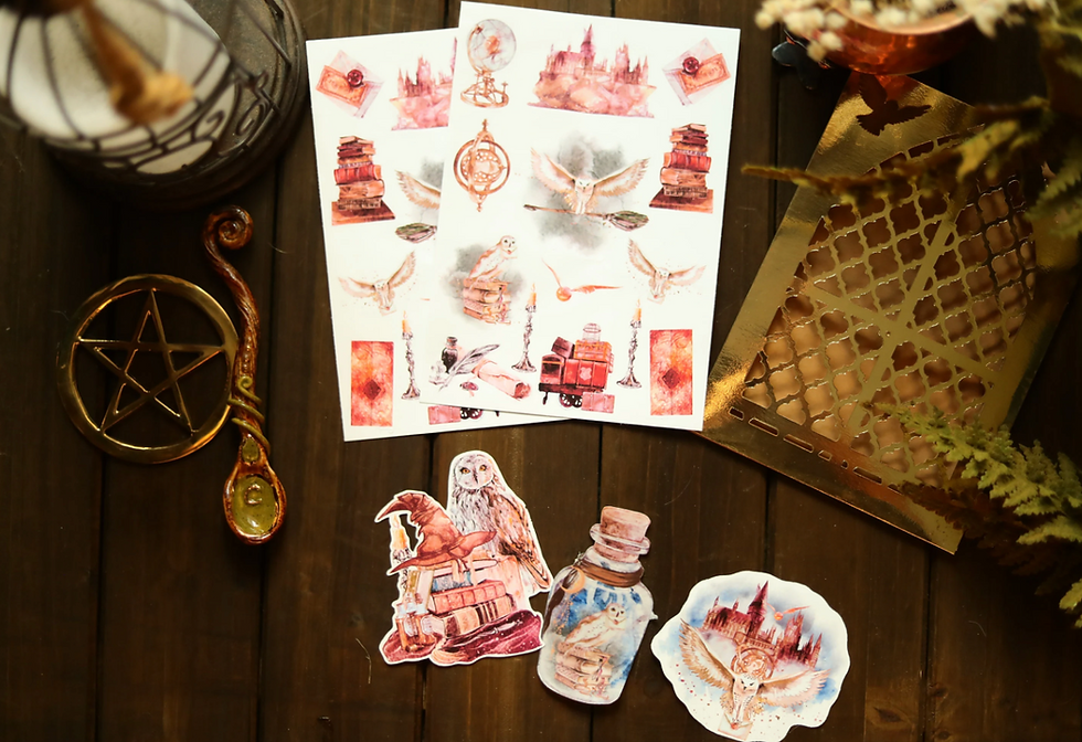 Thumbnail: Wizarding World Owl  Sticker Set