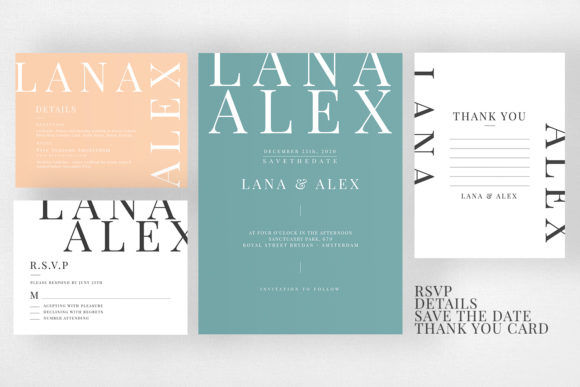 Thumbnail: Modern Colorful Wedding Invitation