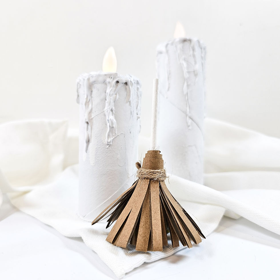 DIY Deko Kerzen Halloween Harry Potter schwebende Kerzen LED Upcycling Klorolle