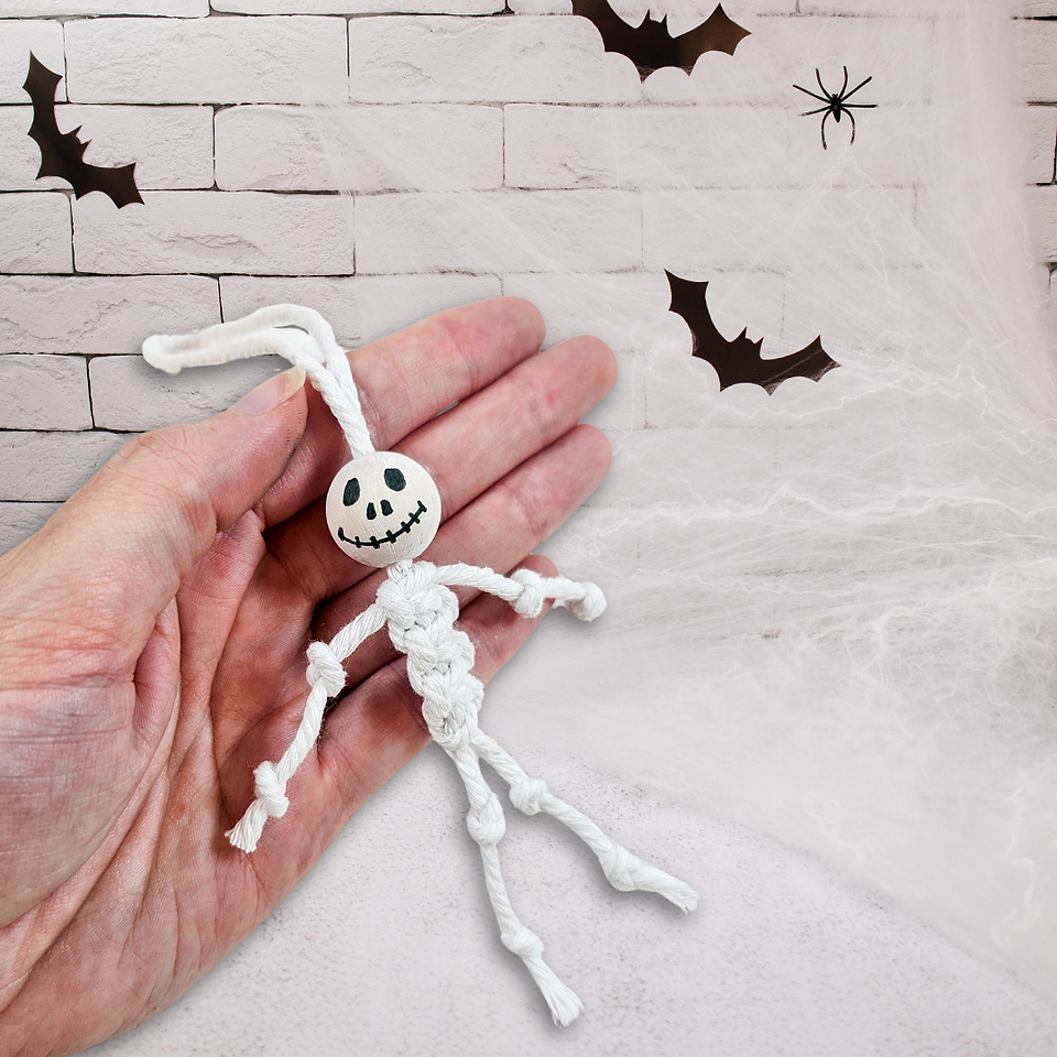 Makramee skelett Halloween deko Anhänger