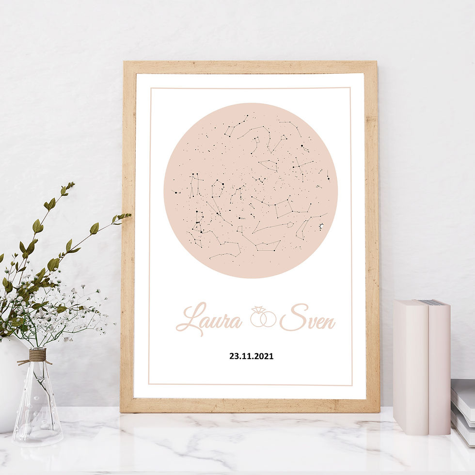 Poster Sternenhimmel - Hochzeit