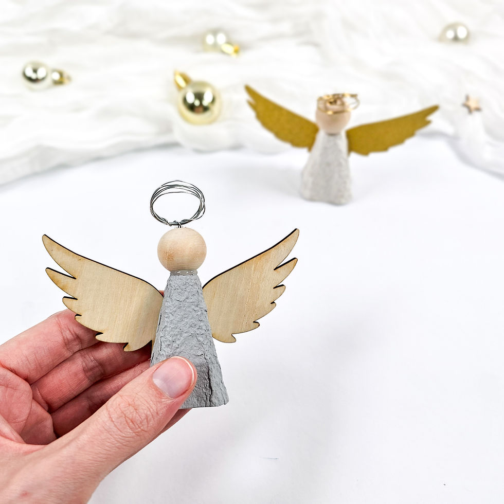 DIY Eierkarton basteln idee weihnachten engel anhänger baumschmuck nachhaltig