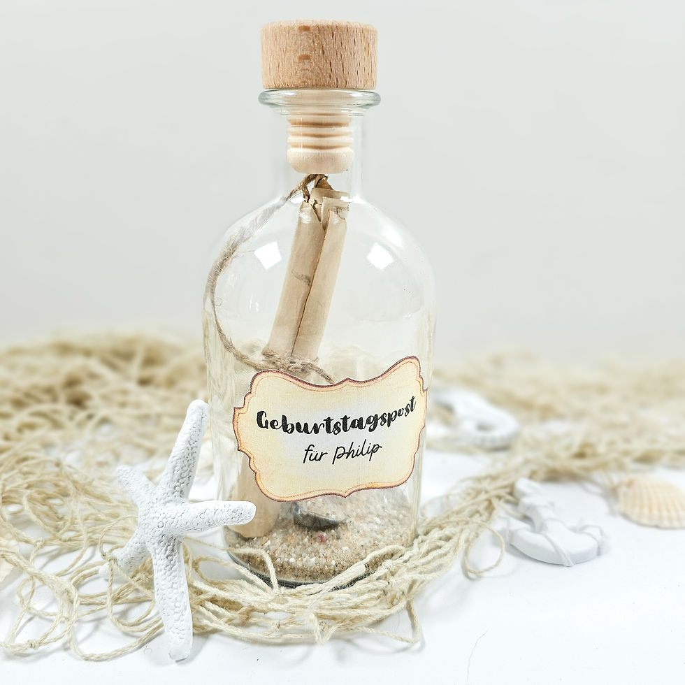DIY Flaschenpost basteln Mottoparty Grußkarte Einladungskarte selbermachen Pirat