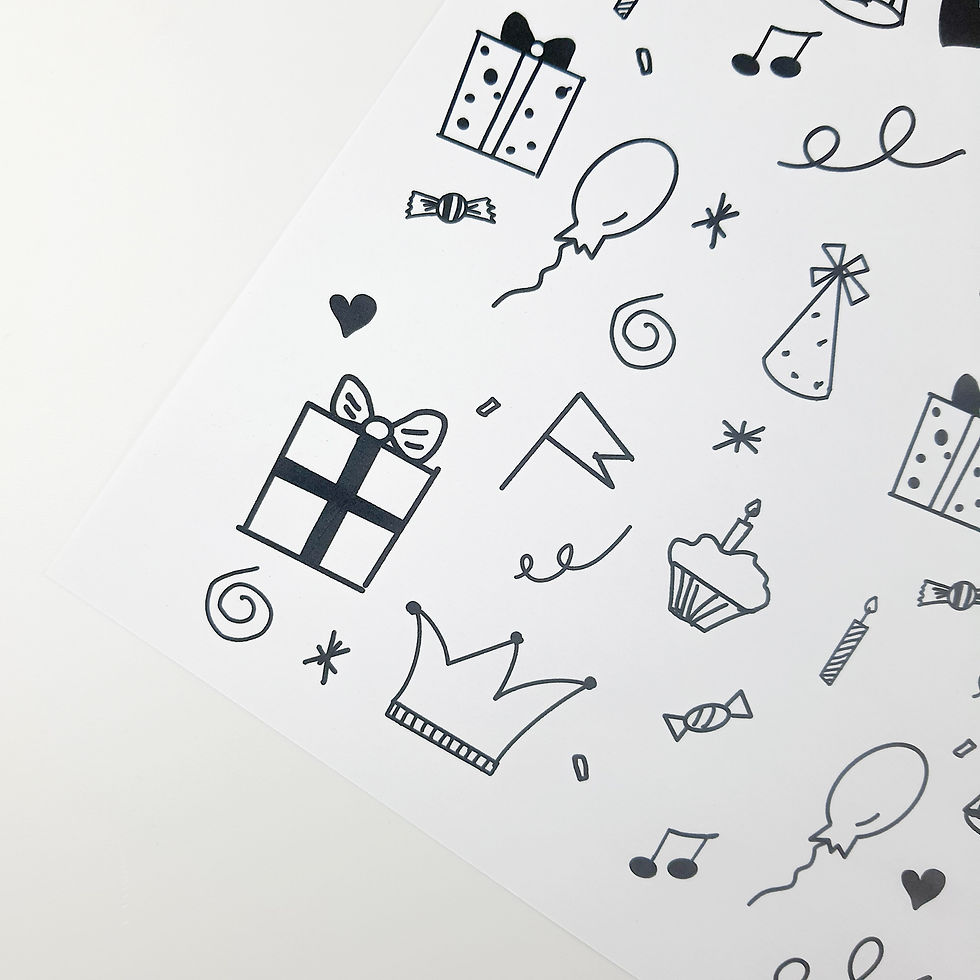 Miniaturbild: Druckvorlage Papiertüte Design GEBURTSTAG