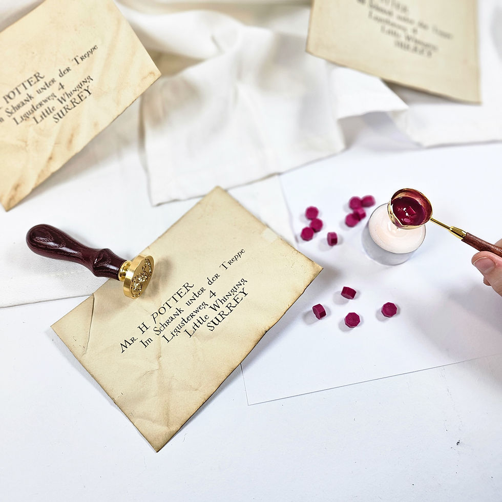 DIY Harry Potter Brief Hogwarts Party Einladung