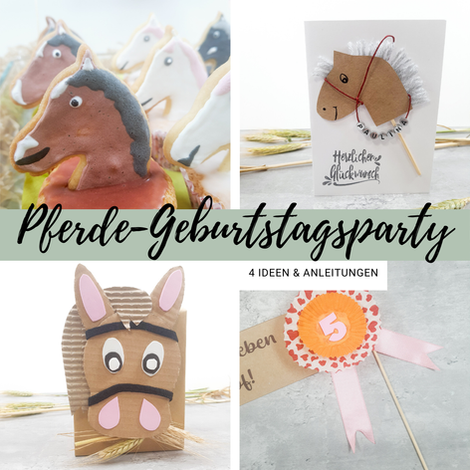 DIY Pferde Mottoparty Kindergeburtstag Partyideen Mädchen