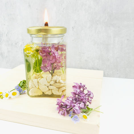 DIY: Öllampe im Glas