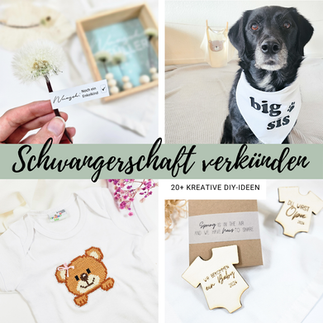 Schwangerschaft kreativ verkünden