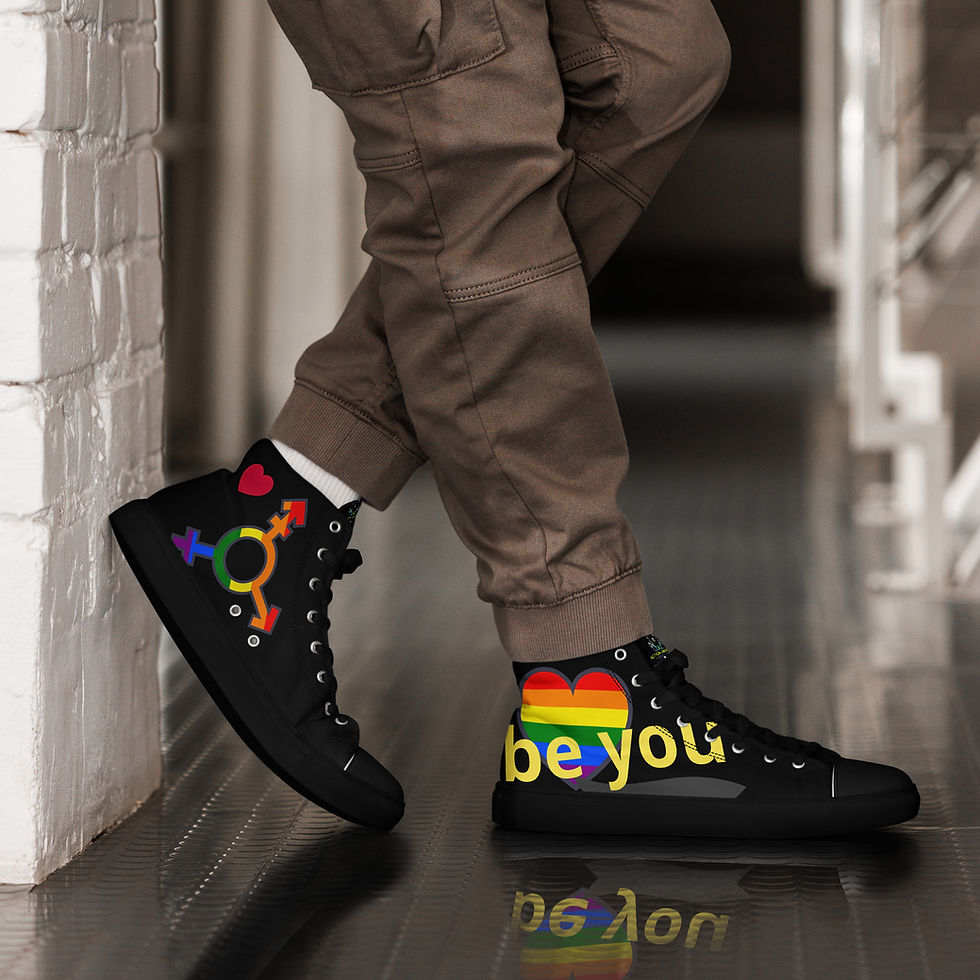 Thumbnail: Men’s high top canvas shoes