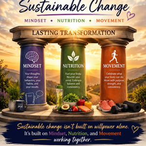 The 3 Pillars of Sustainable Change: Mindset, Nutrition, Movement