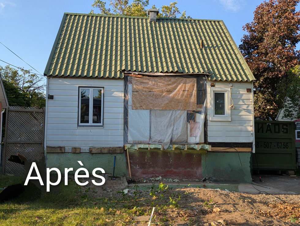 Après démolition maison familiale Montréal, sous la canicule 