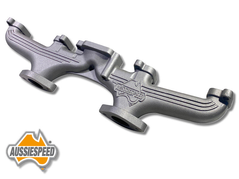 Thumbnail: AS0017-1V Dual Outlet Cast Iron Exhaust Manifold.