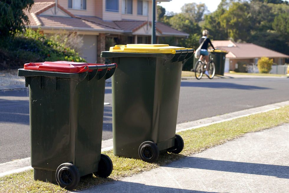 Bin presentation on kerbside
