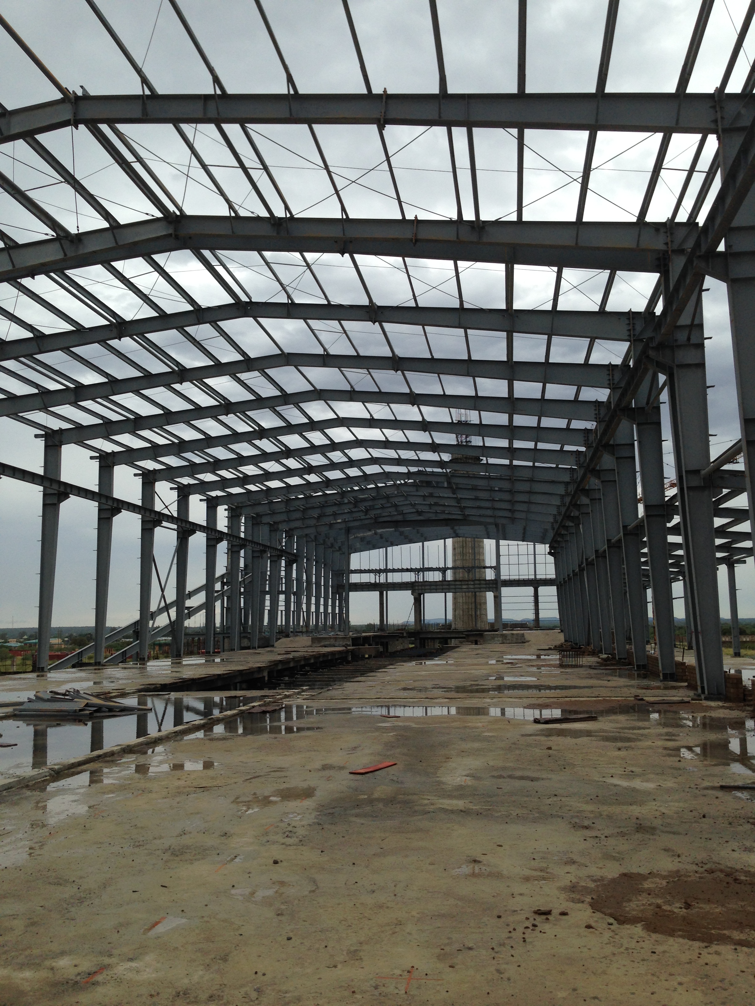 100 x 15 steel structure