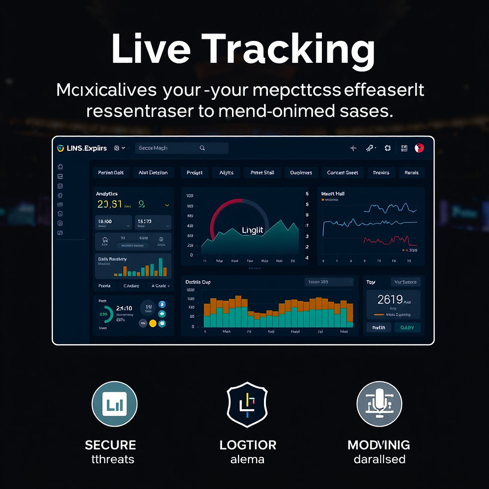 Live Tracking Dashboard_Monitor all your security assets from a single, comprehensive dash