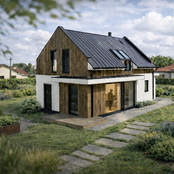 Moderní dřevostavba – rodinný dům Hodslavice, architektura na míru
