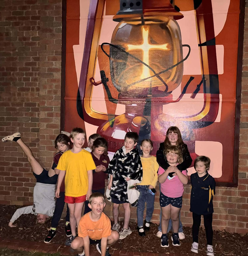 Ensuring they got in on the act were these excited local children, eager to witness the big unveiling of the mural. Children from Delacombe Corps’ kids outreach program, Beans, were taken to see the mural - and loved it.
