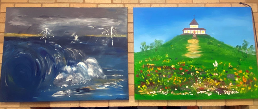 The prophetic paintings of Goulburn Corps’ past and future.