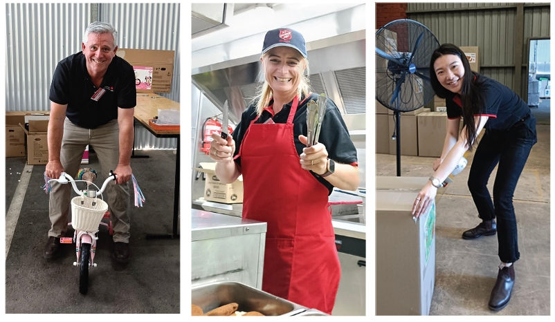 NAB staff volunteering for The Salvation Army as part of the Corporate Partnership Volunteering initiative.