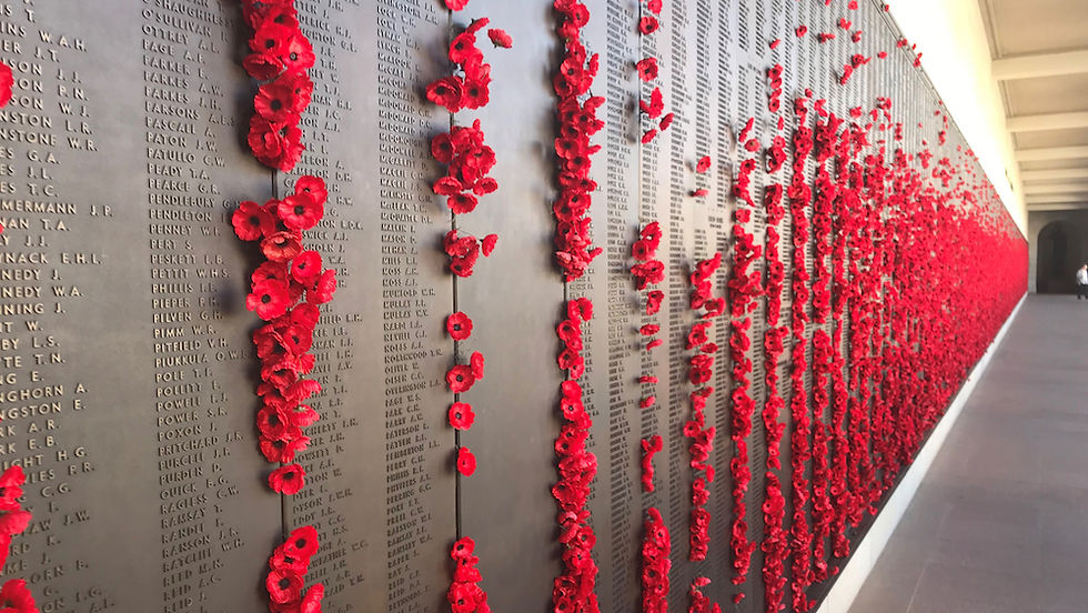 Australians honour their fallen with remembrance walls like this one in Canberra, but our veterans who continue to struggle in life also need to be honoured with our support.