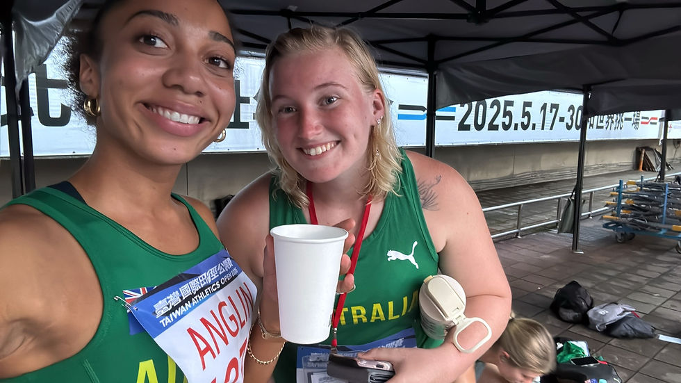 Ashlyn and Txai represented Australia in the under-23s team at the Taiwan Athletics Open. During their time in Taiwan, their friendship blossomed.