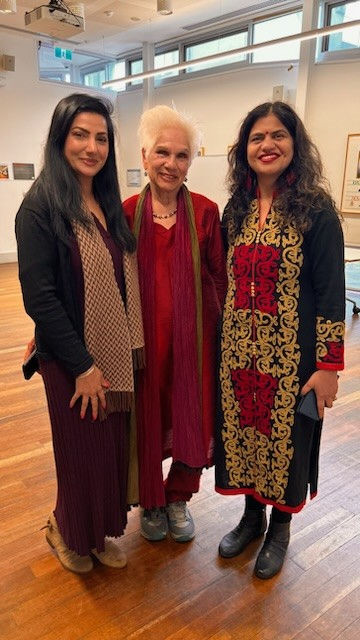 (From left) Nisha Gull-e-Nishat, Professor Supriya Singh and Dr Veena Barsiwal represented the Multicultural Women’s Alliance Against Family Violence.