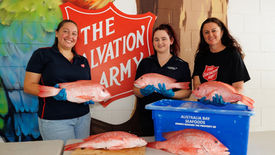Fish for all at the Salvos’ Top End homeless shelters