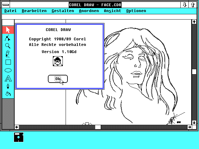 Capture d'écran de Corel Draw