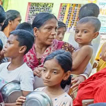 Lotus Ministry Kichari Food Relief Recipients