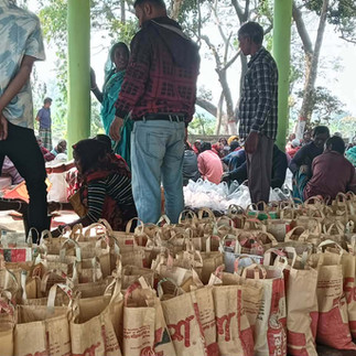 Lotus Ministry Trust Rice Relief Volunteers