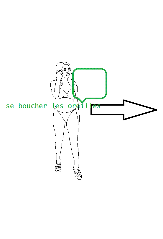 se boucher les oreilles en ÇmÇttant un