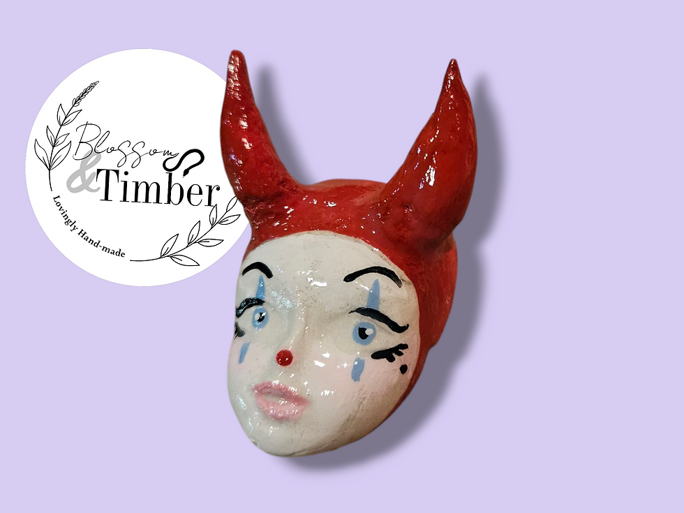 Thumbnail: Harlequin clay Fridge Magnets | Sold Separately 