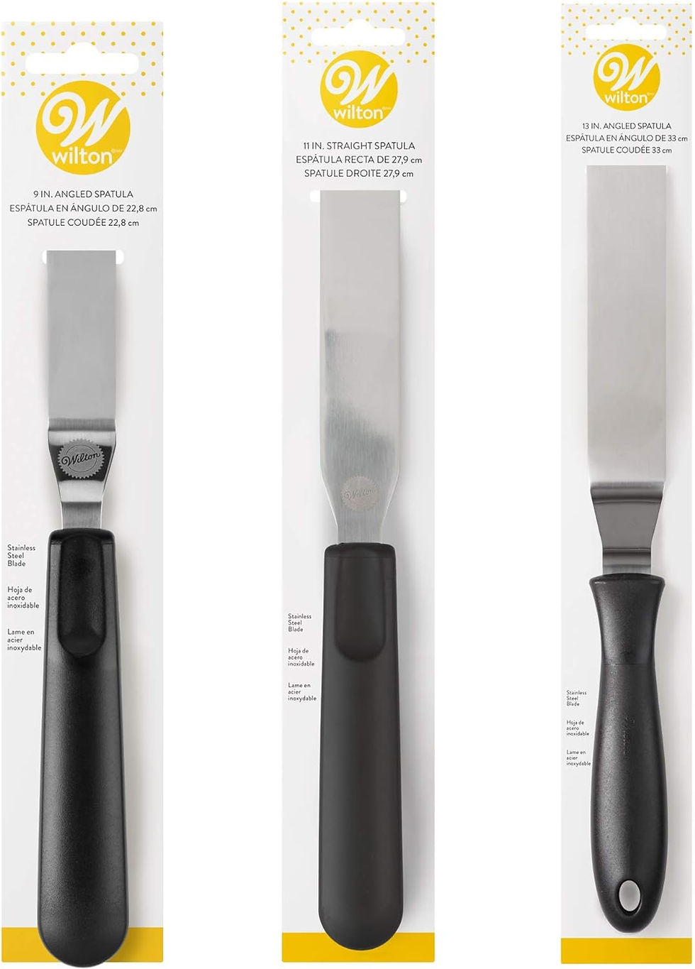 Thumbnail: Wilton Cake Decorating Icing Spatula Set, 3-Piece