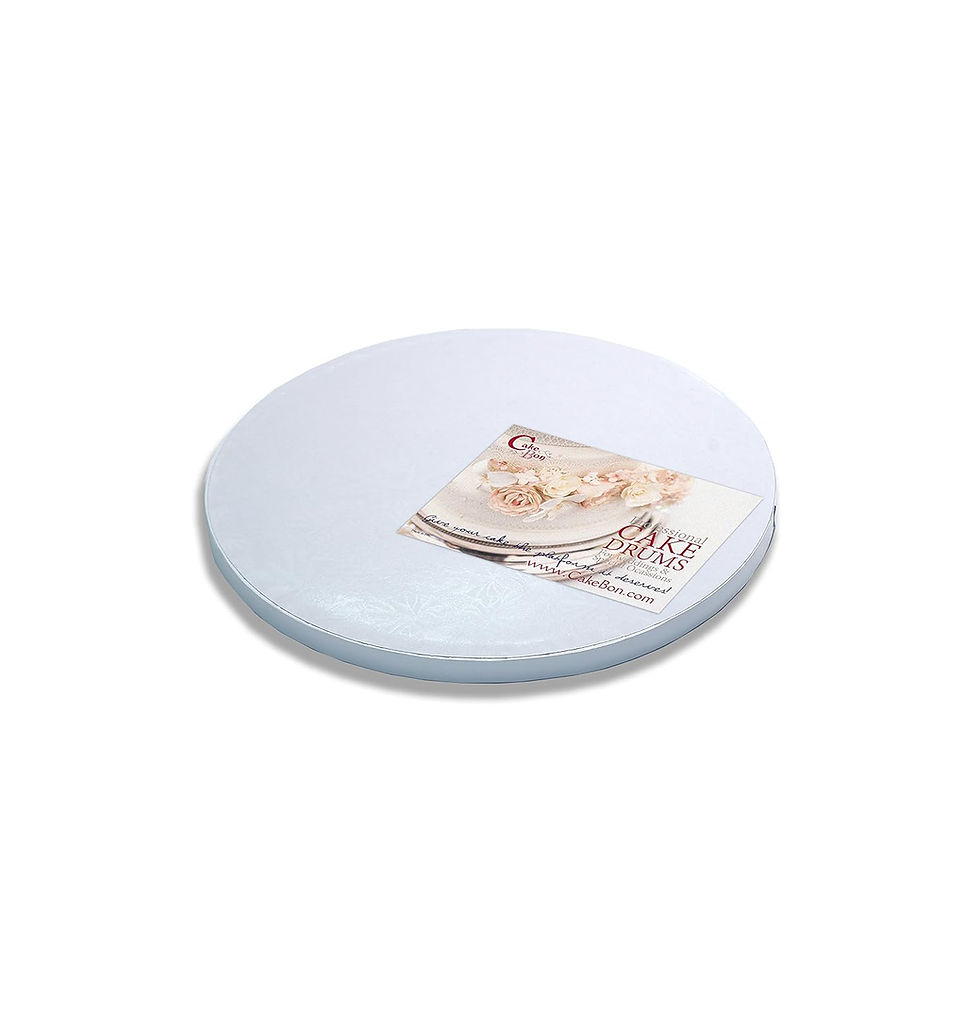 Thumbnail: Cakebon Cake Drums Round 10 Inches - (White, 12-Pack) - Sturdy 1/2 Inch Thick -