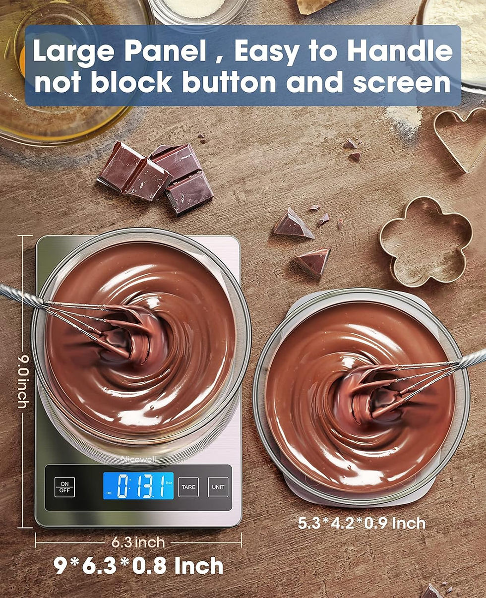 Thumbnail: Nicewell Food Scale, 22lb Digital Kitchen Scale Weight Grams and oz for Cooking