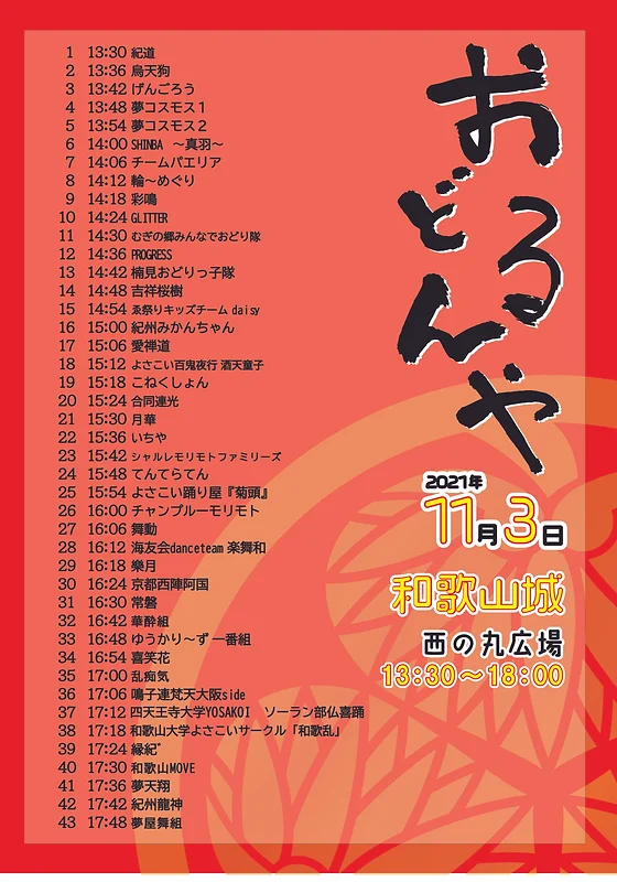 よさこい おどるんや 紀州よさこい祭り 日本 よさこい おどるんや 紀州よさこい祭り 日本