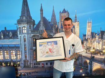 Caricature Malta. Order caricature online in Malta on Pinginicaricatures. Caricature from photo Malta 