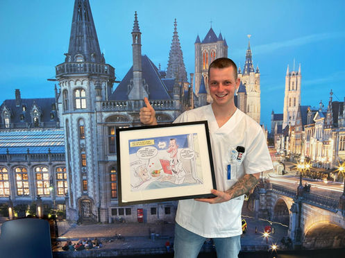 Caricature Malta. Order caricature online in Malta on Pinginicaricatures. Caricature from photo Malta 