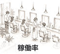稼働率をイメージした画像