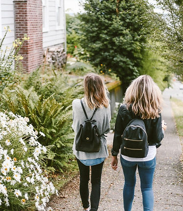 Friends Walking Home