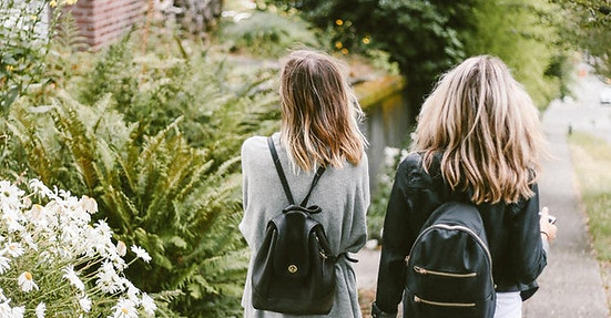 Friends Walking Home